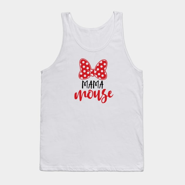 Mama Mouse Tank Top by hawkadoodledoo